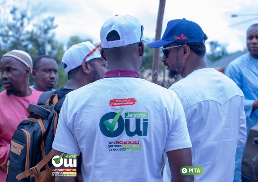 T-shirt de campagne « Je vote OUI » — Référendum du 21 septembre 2025